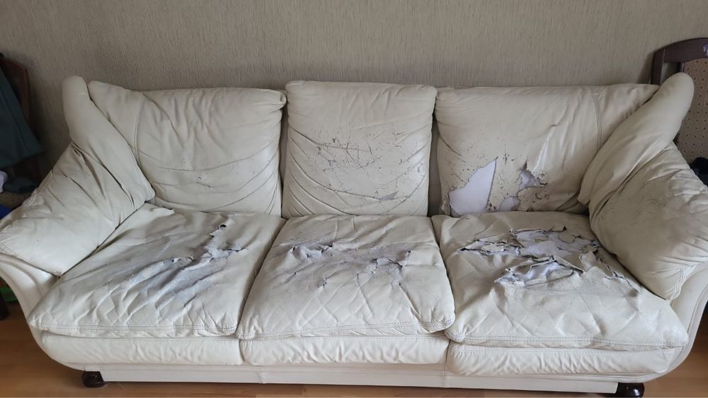 Продам диван кожанный