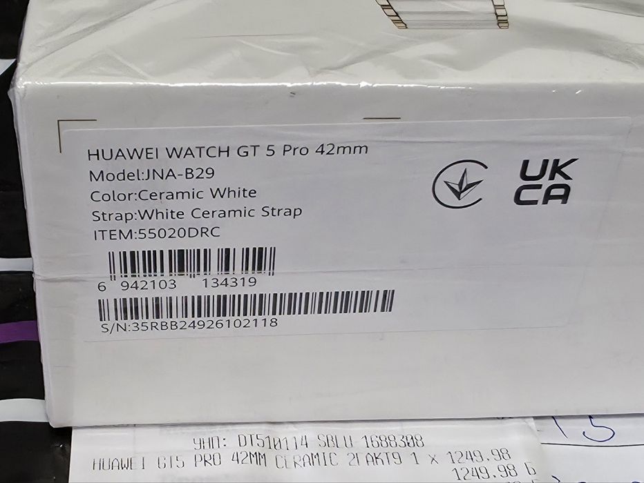КАТО НОВ 42mm Huawei Watch GT 5 Pro Vivacom Гаранция 2026 Titanium GT5
