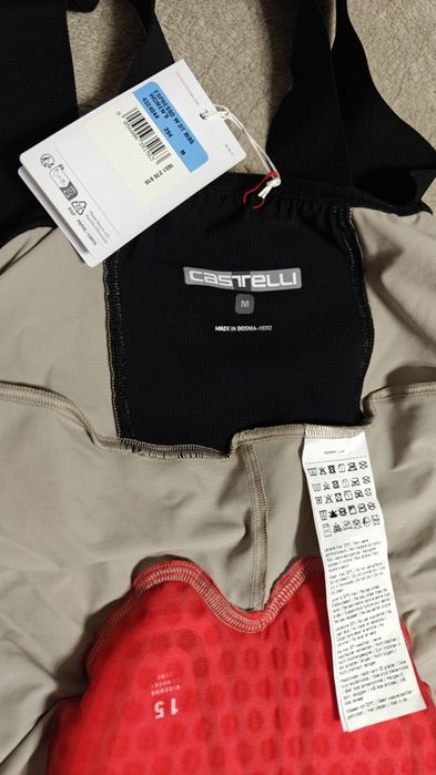 Pantaloni ciclism dama, CASTELLI, mar.M, mod.Espresso, colanti bretele