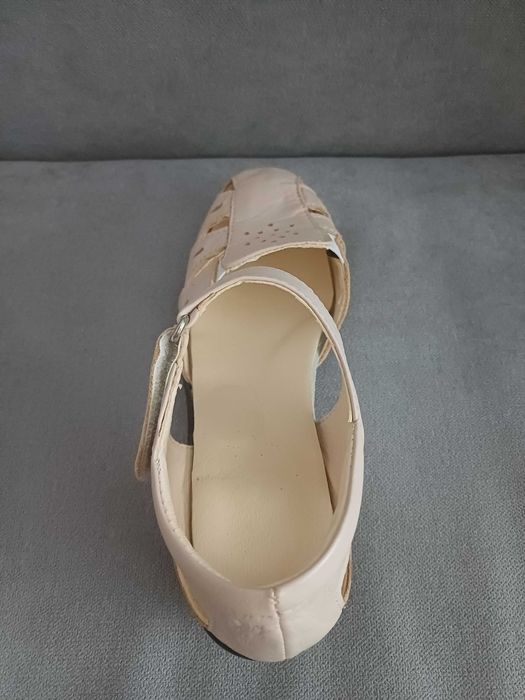 Дамски сандали, №36, цвят бежов