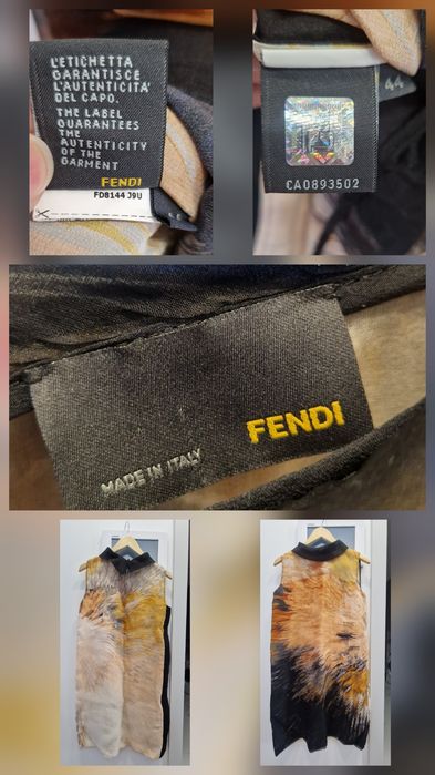 Платье Fendi (оригинал) б/у 44