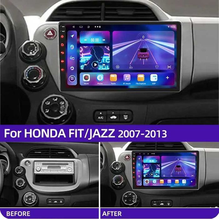 Мултимедия с Android за Honda Fit Jazz Андроид навигация плеър 2DIN