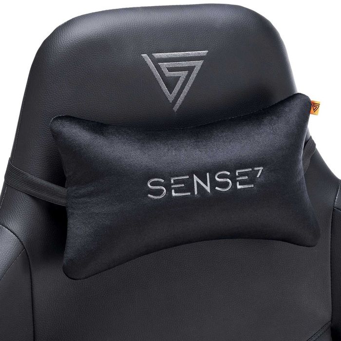 Геймърски стол SENSE7 ,Гейминг стол SENSE7, Spellcaster Senshi Edition, XL размер, Екологична кожа, 160 кг, Черен