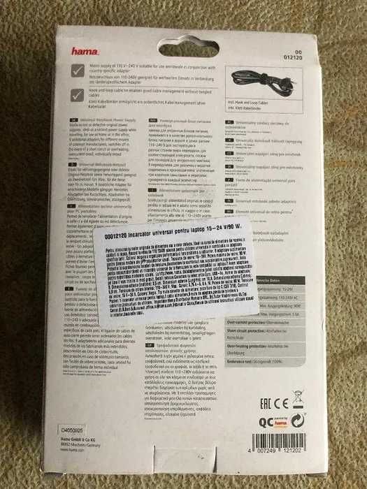 Incarcator universal  pentru laptop HAMA 012102, 70W