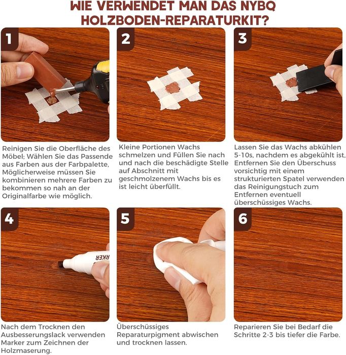 NYBQ Комплект за ремонт на ламинат и мебели