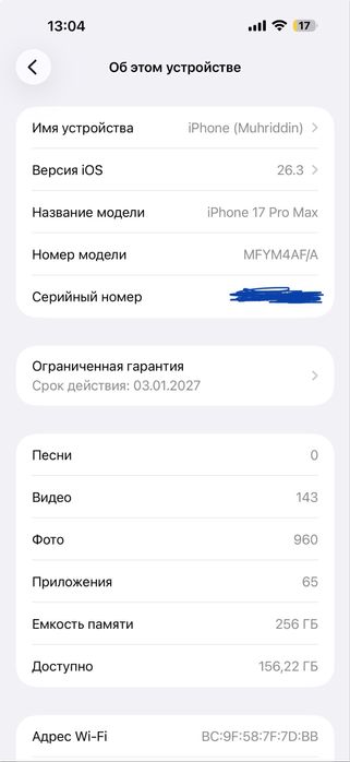 iPhone 17 pro max sim