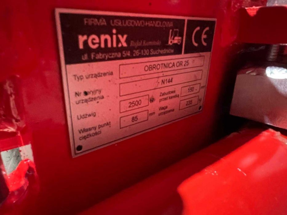 Ротатор за палетни касети + Горна опора за щайги – 2,5 т (Нов)