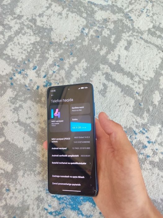 Poco x3 pro sotiladi