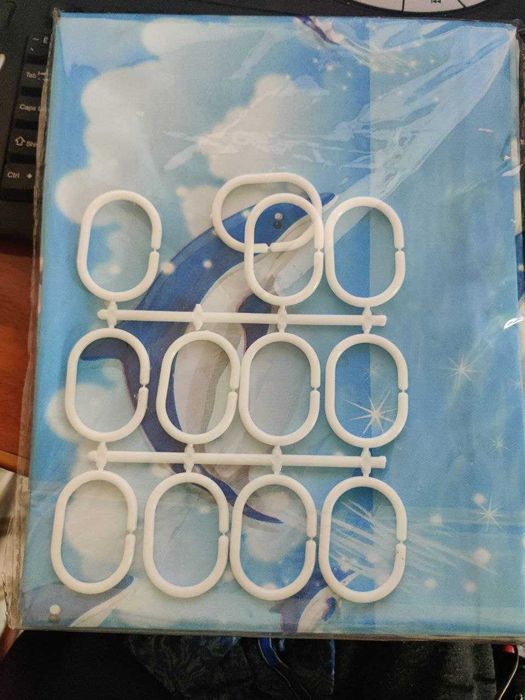 Штора для ванной с дельфинами