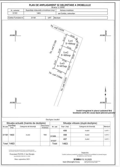 Vând teren Beclean,Coldău ,B-N