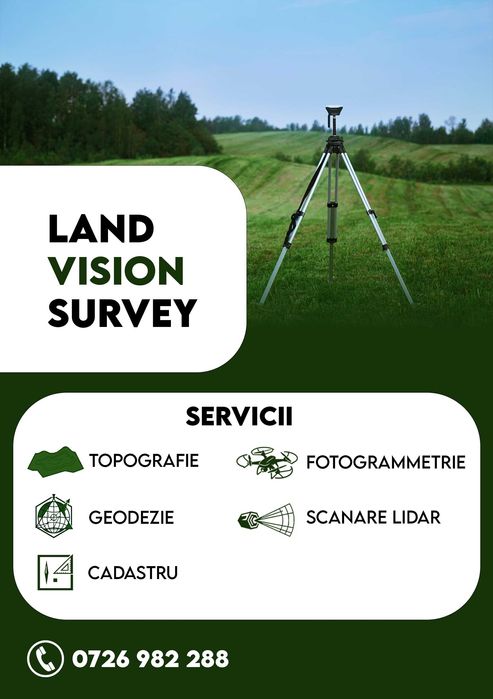 Servicii de cadastru, topografie, fotogrammetrie si scanari lidar