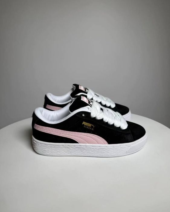 Кеды puma suede xl black pink