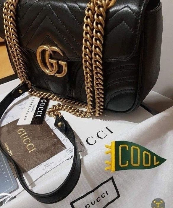 Geanta piele naturala 100%,model Marmont,cutie,certificat,card,saculet,etichetă