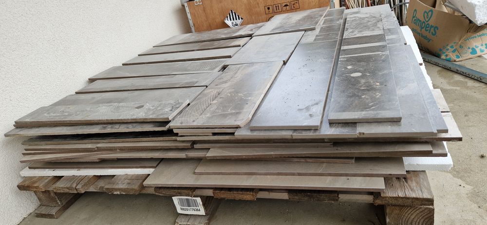 Vand resturi gresie Ronda gri si neagra