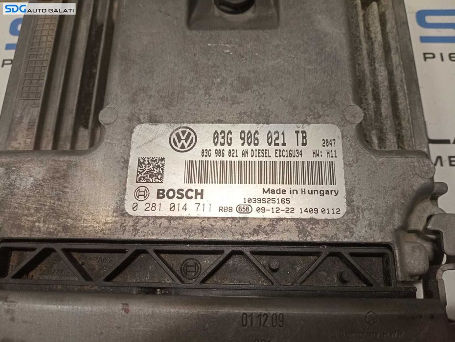 ECU Calculator Motor Skoda Octavia 2 1.9 TDI BXE 2004 - 2013 Cod 03G906021TB 03G906021AN 0281014711 [M4393]