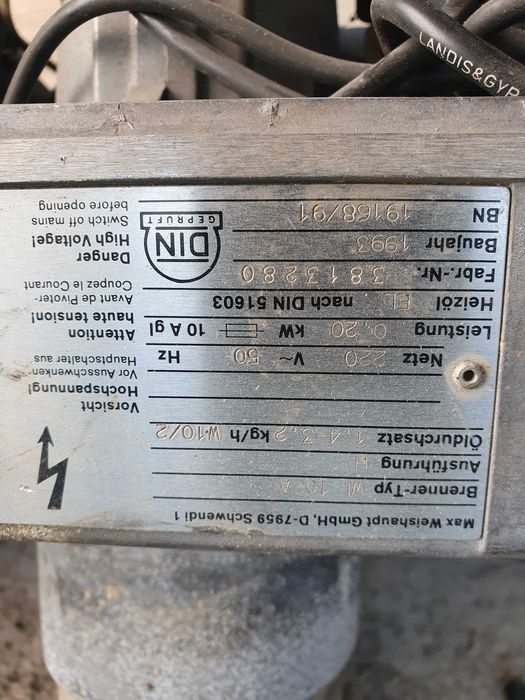 Arzator- Injector Weishaupt, Elco,Viessmann,pompe,preincalzitoare