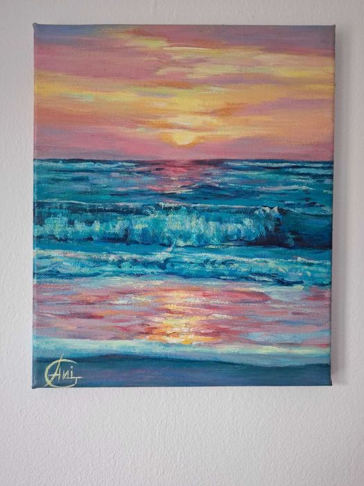 Картина " Морски пейзаж" маслена живопис