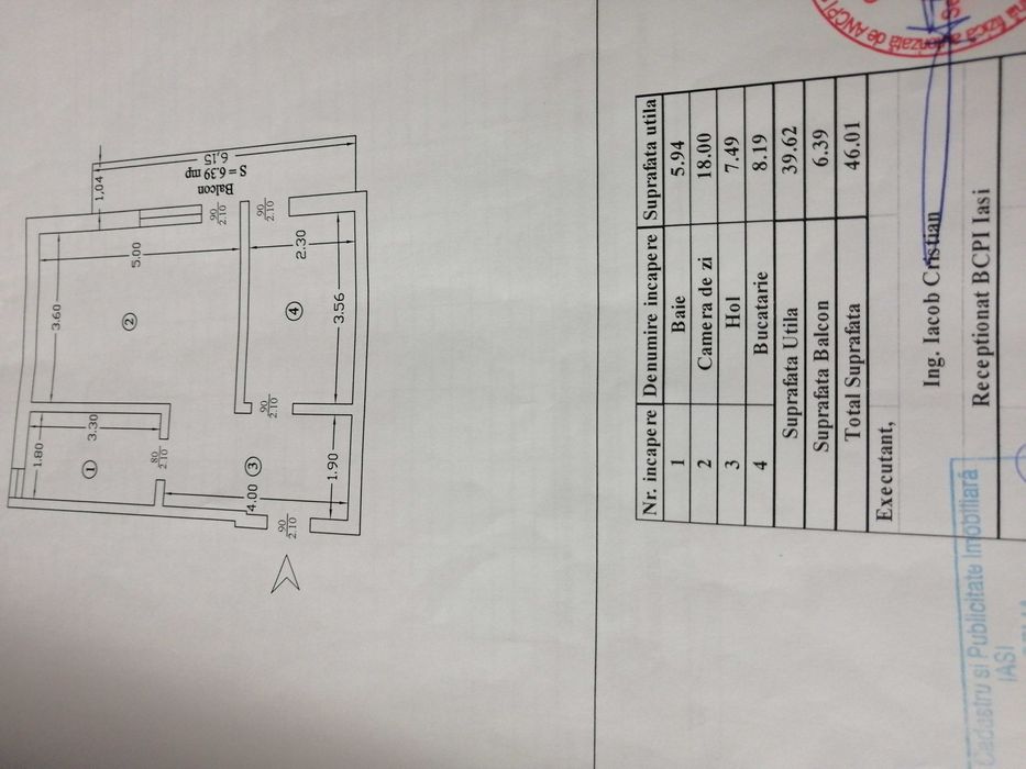 Apartament 1 camera decomandat Lunca Cetatuii