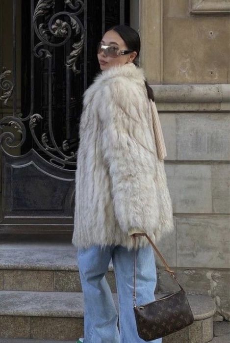 Палто, естествен косъм