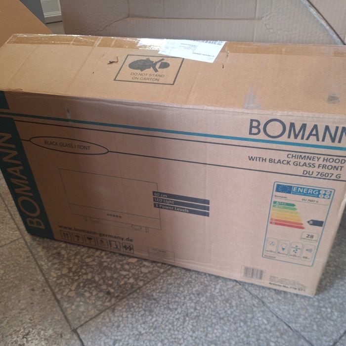 Абсорбатор Bomann чисто нов внос от Германия стъклен