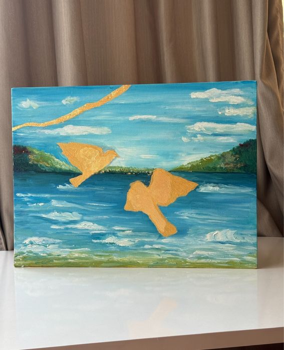 Картина Горы масло холст