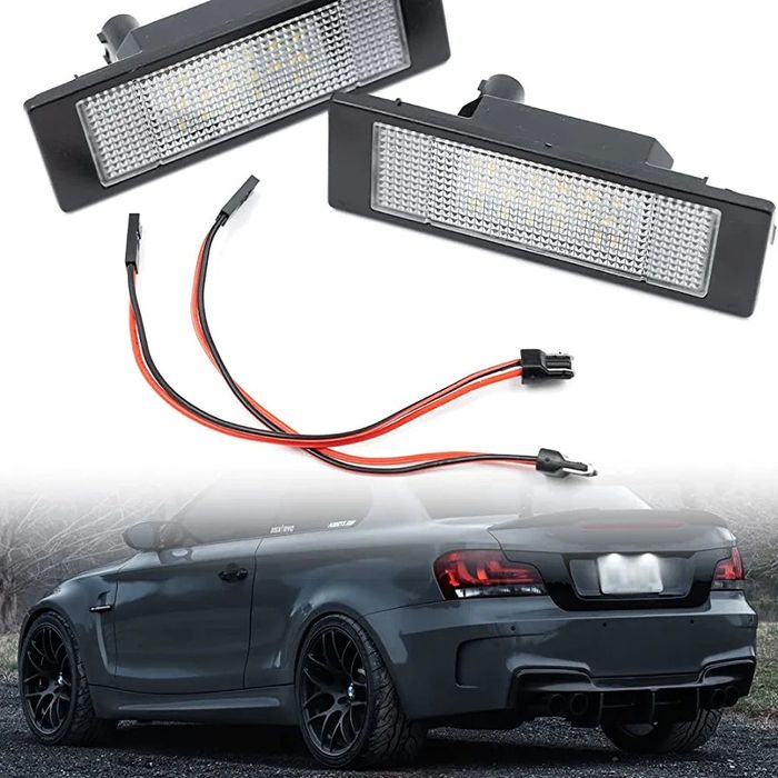 Set becuri lampi led numar BMW seria 1 E81 E87 E89 F20 F21 Mini Cooper