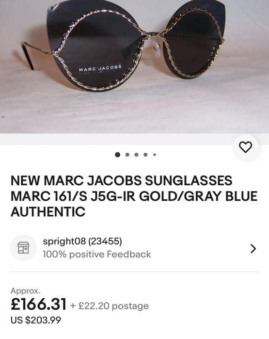 Дамски слънчеви очила Marc Jacobs 161 намалени