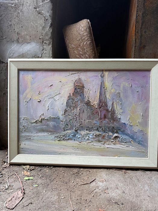 Картина Собор зимой