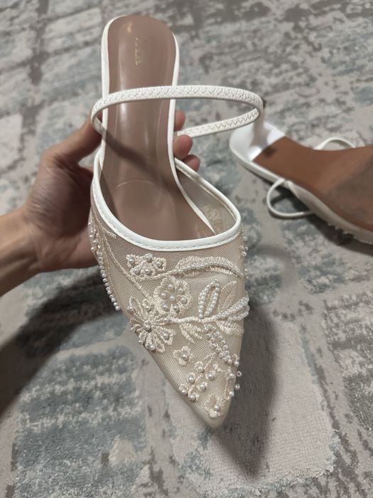 Туфли Zara с кружевом