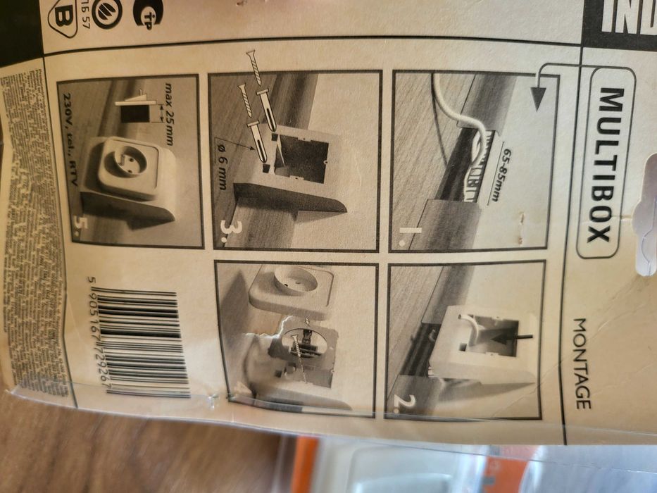 Разетка за кабелна 2бр. Конгакт за над перваз