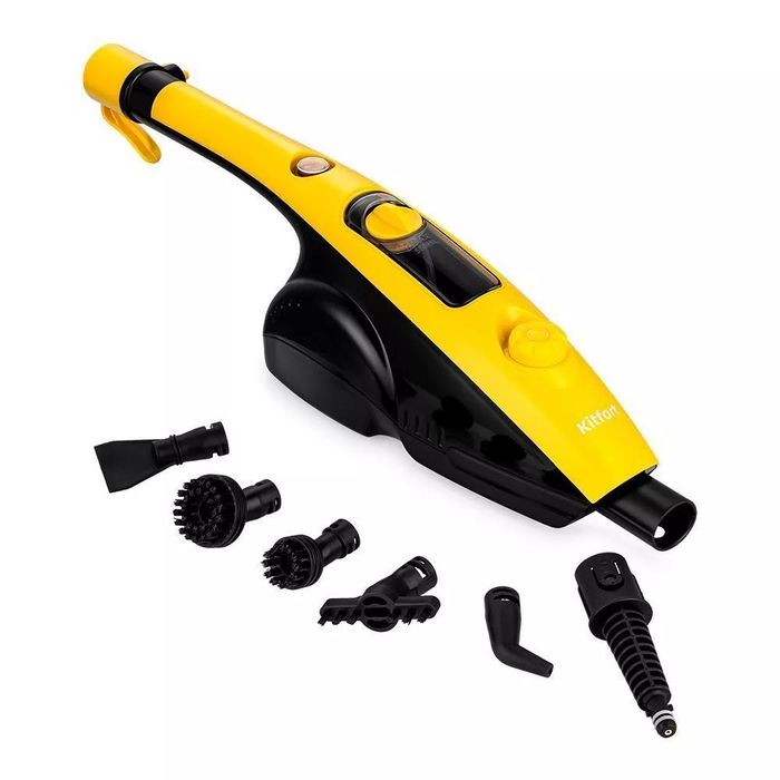 4в1 паровая швабра + пароочиститель от Kitfort (Россия).
Суперпомощник