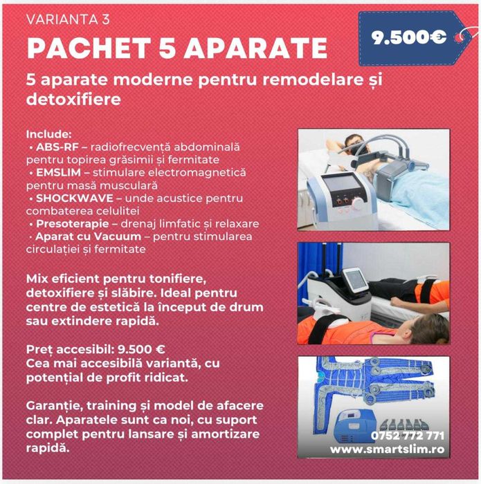 Afacere estetică la cheie Sibiu / aparate criolipoliză și remodelare