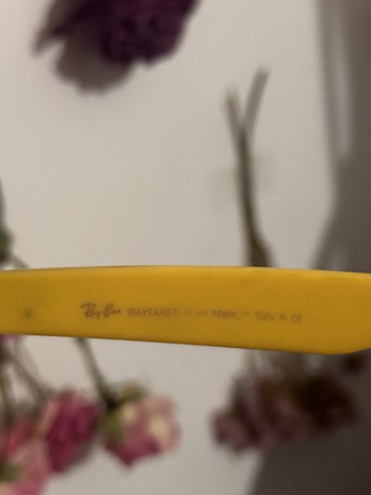 Желтые очки ray ban