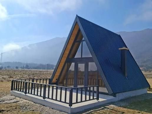Vand casute A frame din lemn 8 x 8m – design modern