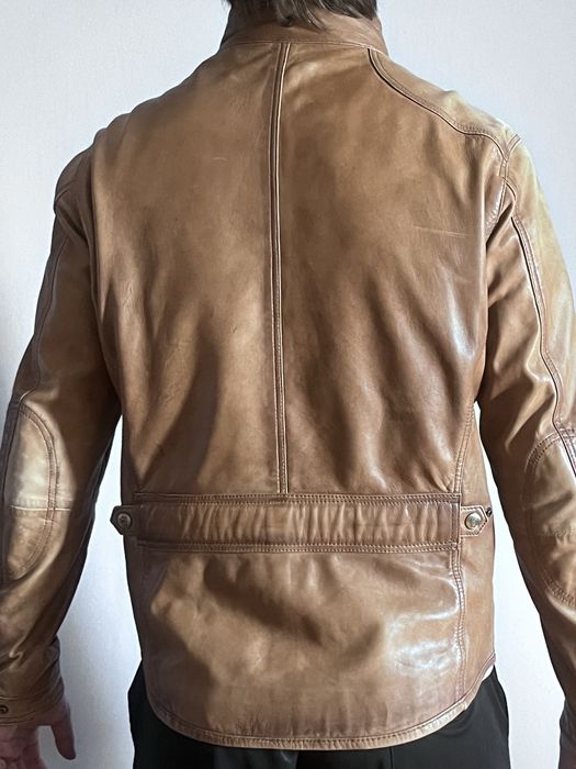 Кожаная куртка Massimo Dutti (Оригинал, Размер M)