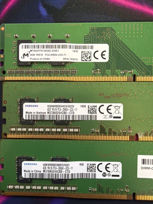 Ram PC 3x4GB 2666MHz