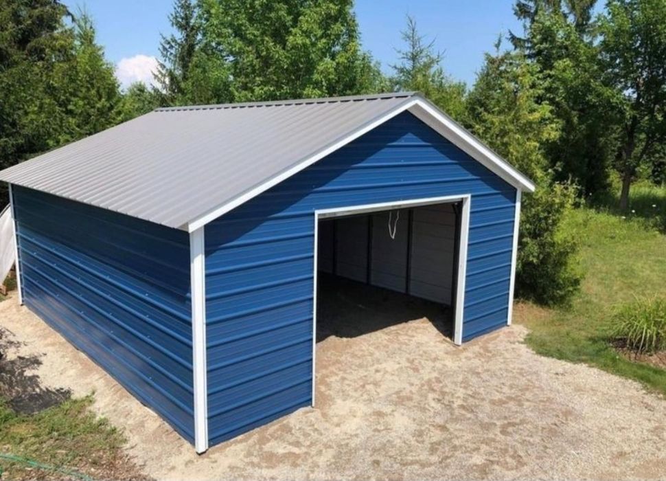 Vând garaj auto pe structura metalica