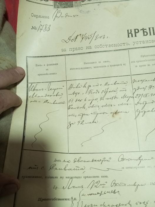 Стари дукументи 1906г