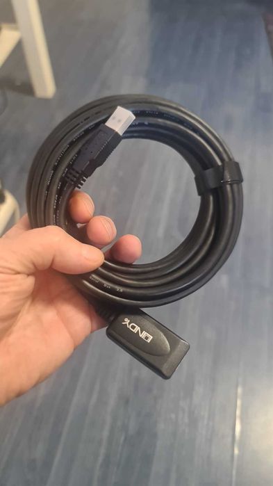 Cablu periferice LINDY USB3.0 Tata/Mama,Prelungitor USB 3.2 5M,TOP!