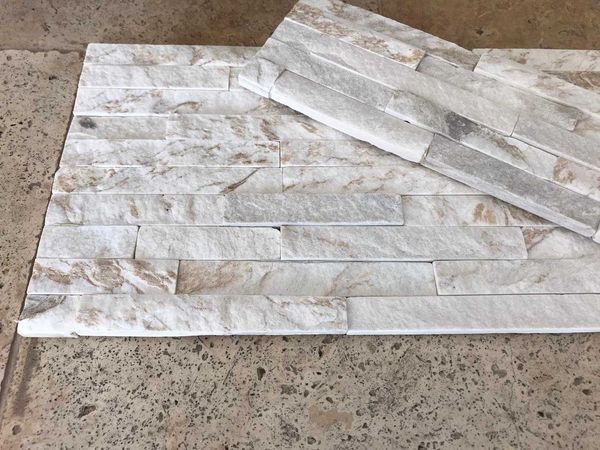 Piatra naturala/ardezie/Panel Silver Snow 15x60 cm