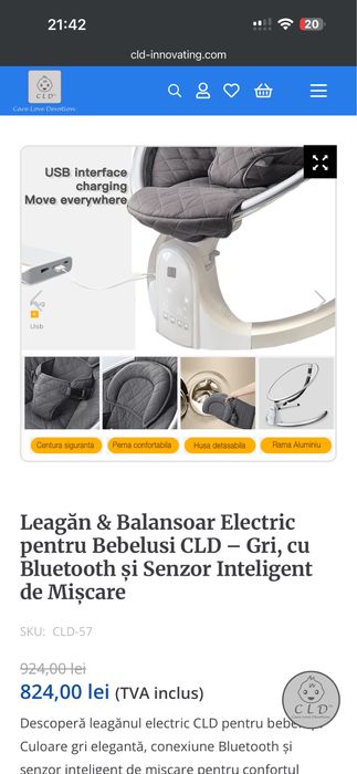 Leagan/Balansoar electric LCD