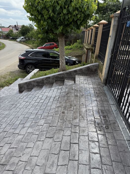 Pavaje curte,beton amprentat,imprimat