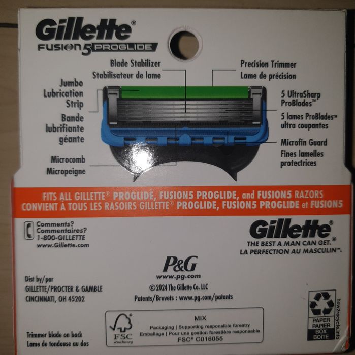 Set 4  Rezerve Gillette USA  Proglide