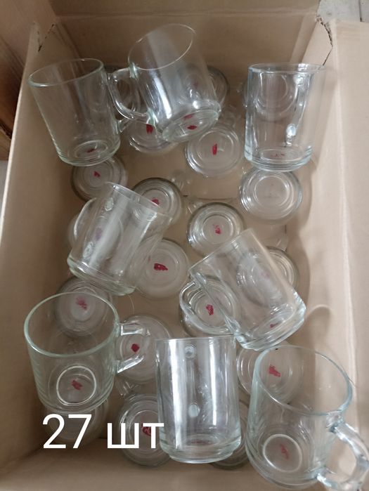 Стаканы, бокалы стеклянные