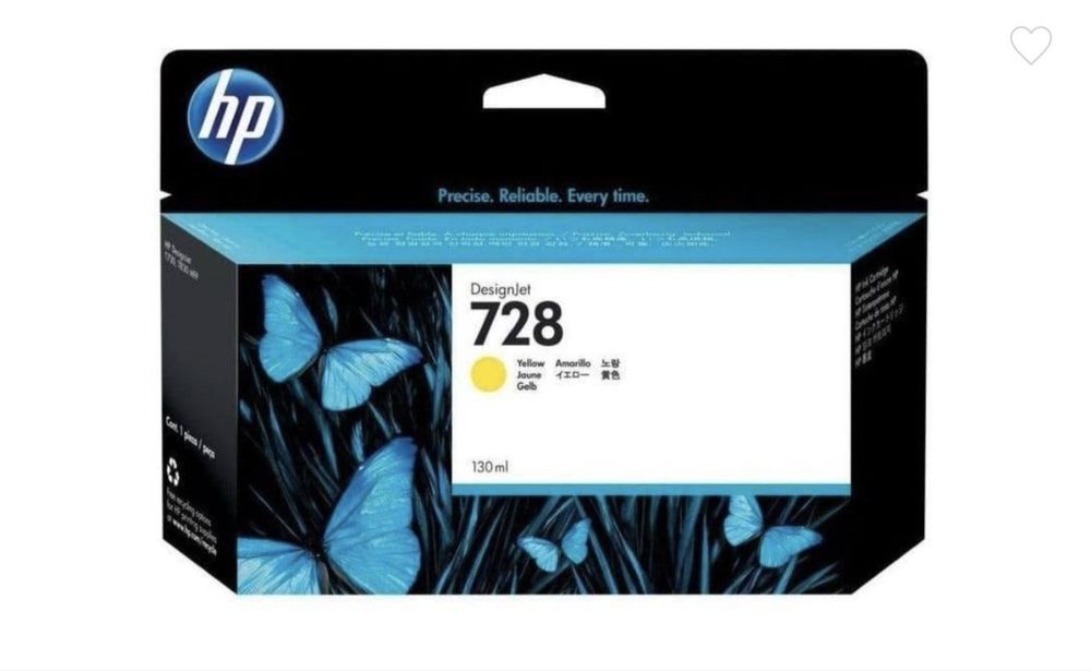 Просрочка HP 728 картридж НР цветной