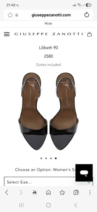 Giuseppe Zanotti високи дамски сандали 38
Дамски високи сандали