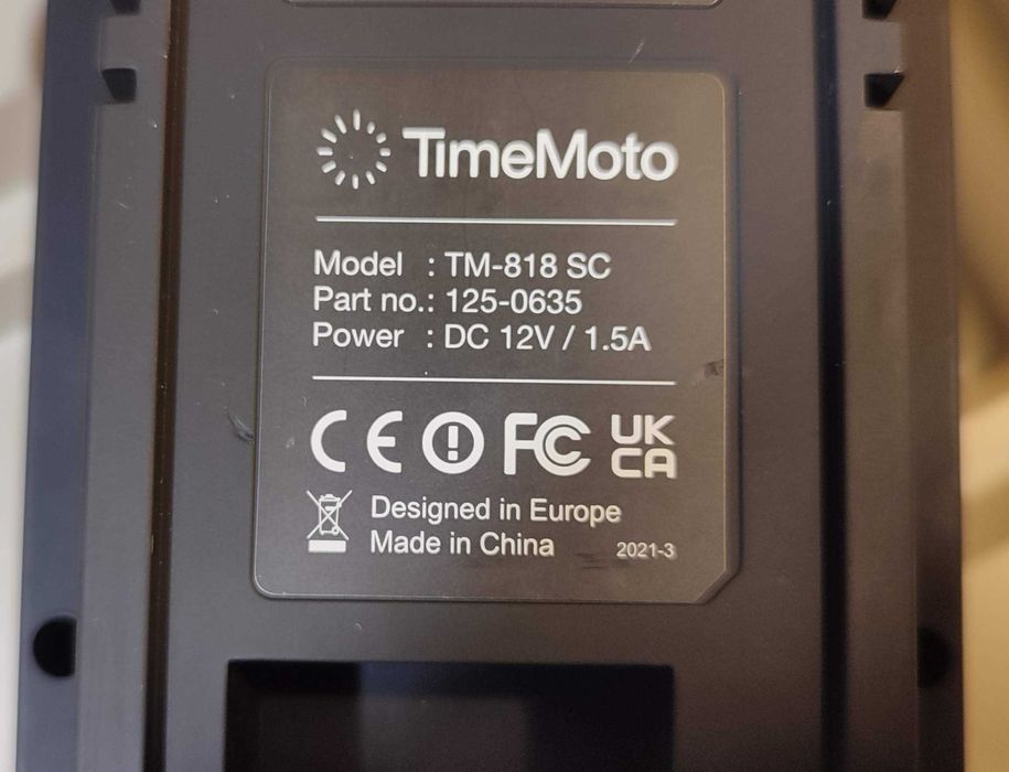 Aparat Pontaj, Sistem Pontare, Pontator - SafeScan TimeMoto TM-818SC