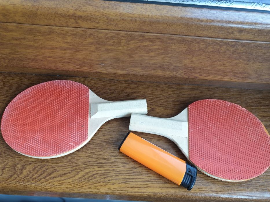 Set 2 palete tenis de masa ping pong miniatură mini colecție copii