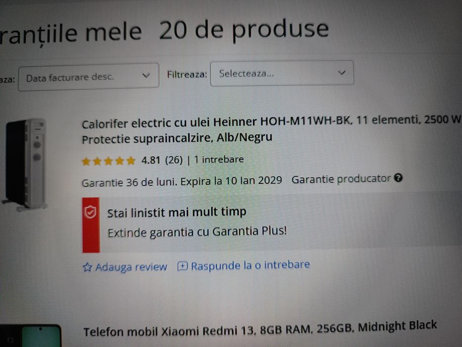 Calorifer pe ulei 11 elementi garantie