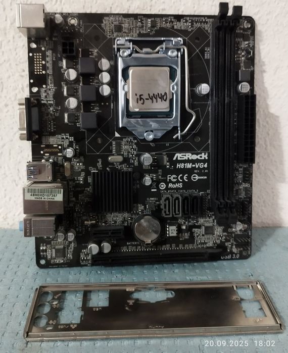 Плата Asrock H81 + i5